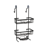 Barelli Black Over Screen Aluminium Rust Free Shower Caddy