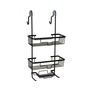 Barelli Black Over Screen Aluminium Rust Free Shower Caddy