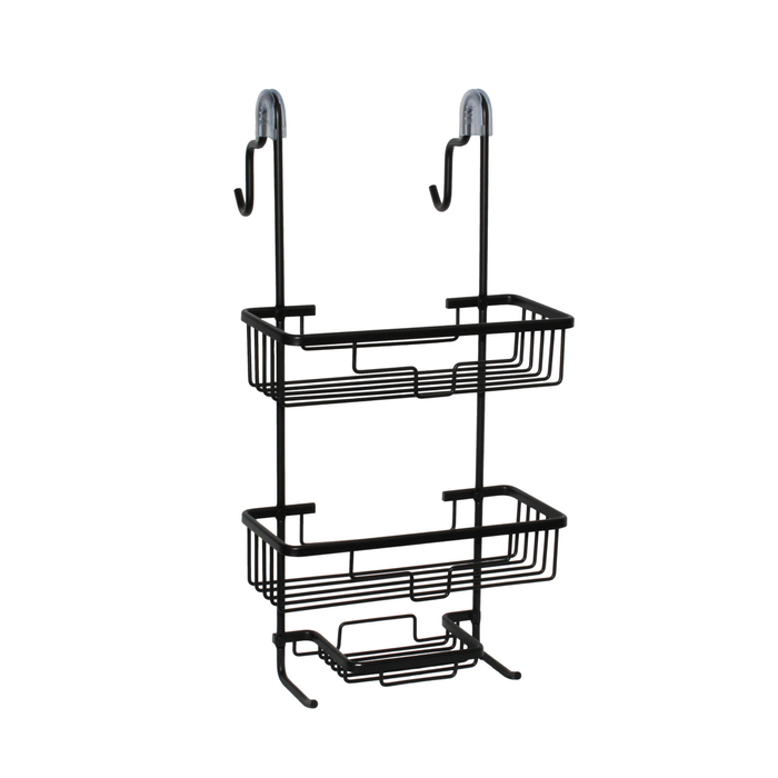 Barelli Black Over Screen Aluminium Rust Free Shower Caddy