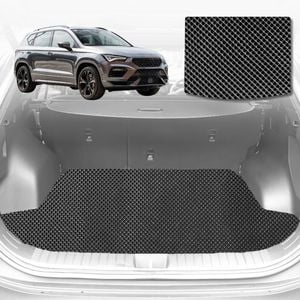 6D Diamond Car Boot Mat for Cupra Ateca 2016-Current-Cargo Mat-Black-Outback GT
