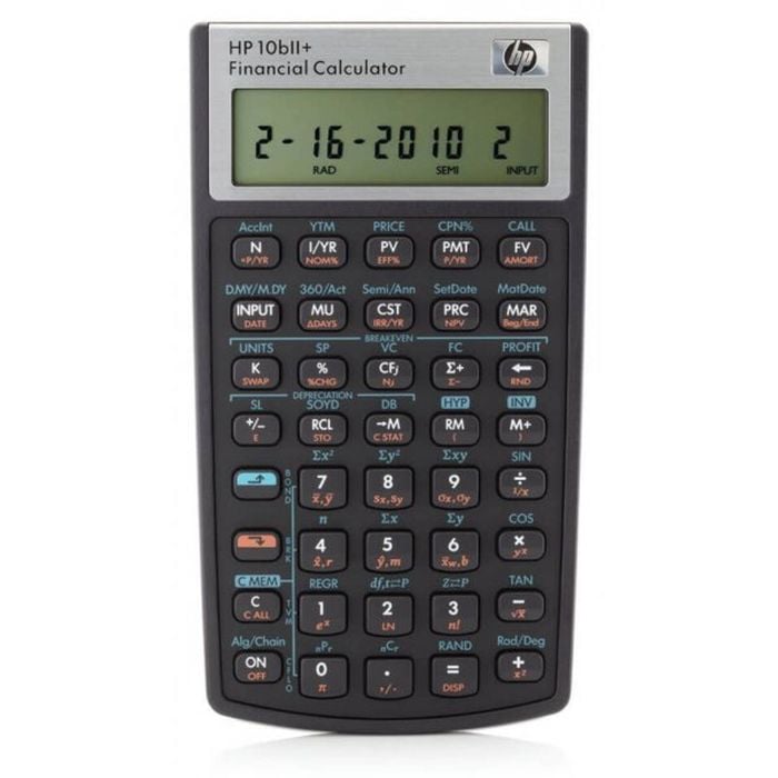 Hp 10bii+ Financial Calculator