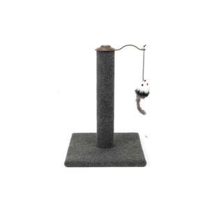 Yes4pets Cat Kitten Single Scratching Post With Toy-grey