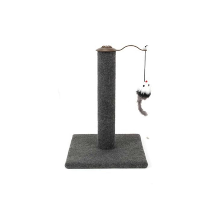 Yes4pets Cat Kitten Single Scratching Post With Toy-grey