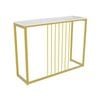 Slim Console table, Marble 100cm (White & Gold)