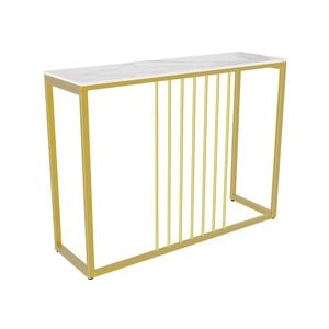 Slim Console table, Marble 100cm (White & Gold)