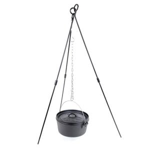 Wildtrak 90cm Steel Adjustable Camping Tripod Stand For Camp Oven Pot Cookware