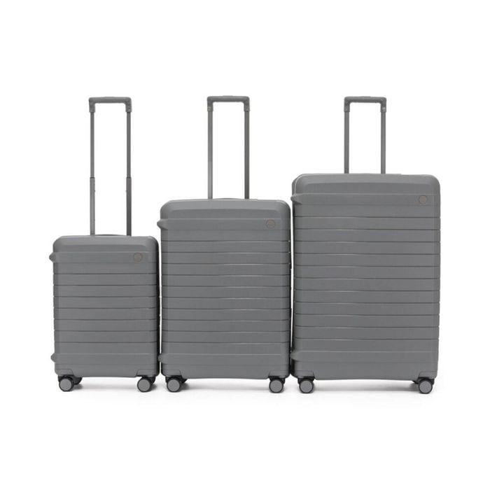 3pc Tosca Vault Hard Shell Travel Luggage Suitcase Set Lockable 54/67/77cm Grey