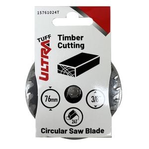 Ultra Tuff 76mm  24 Teeth Timber Cutting Blade