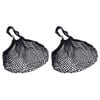 2PK Sachi Cotton String Bag Long Handle Navy