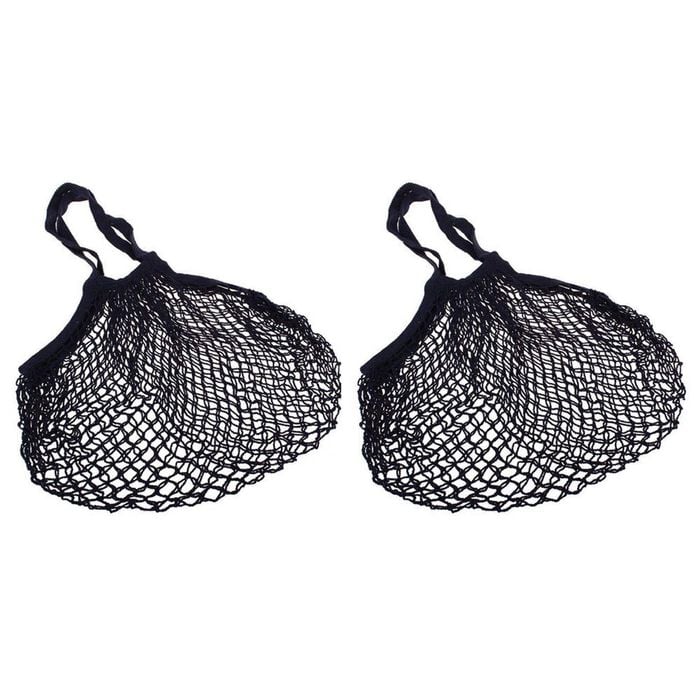 2PK Sachi Cotton String Bag Long Handle Navy