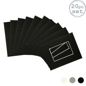 20x Picture Photo Mounts - To Fit Frame Size 8 X 10" For Image Size 4 X 6"