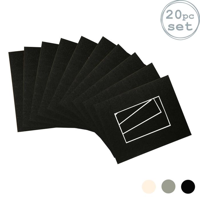 20x Picture Photo Mounts - To Fit Frame Size 8 X 10" For Image Size 4 X 6"