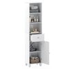 Costway 172cm Tall Bathroom Cabinet Freestanding Floor Cabinet Storage Organizer-White