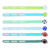 Melii Luxe Silicone Wrap Bands - Sports Balls