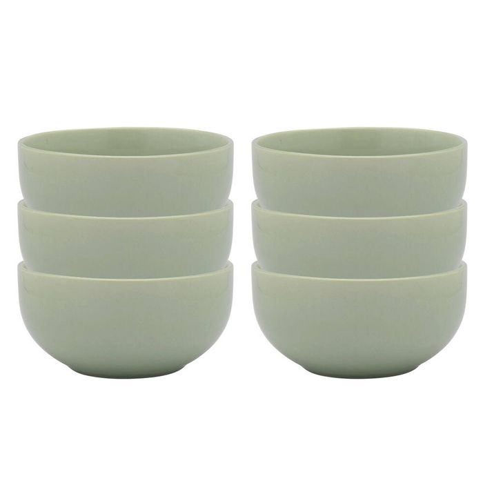 6PK Ecology Element 14cm Stoneware Noodle Bowl Round - Dew