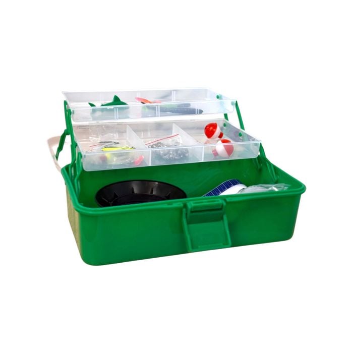 Forceten 130 Piece Kids Fishing Kit - Green