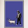 Galrie Banksy Choose Your Weapon Purple Poster Print 2010 - Edgy Art for Your Collection, Black Frame, 50 x 70cm (20 x 28inch)