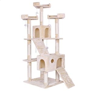 Beastie Wooden 180cm Kitten Cat Tree Tower