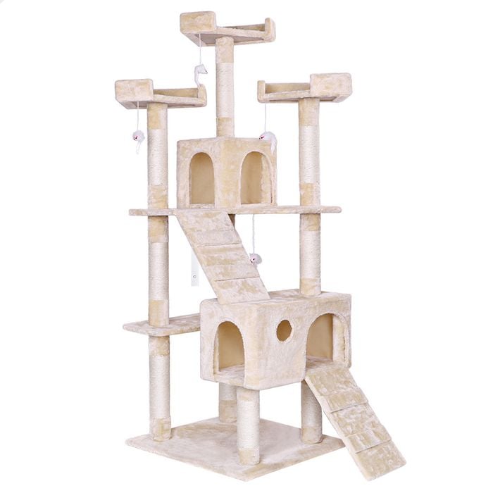 Beastie Wooden 180cm Kitten Cat Tree Tower