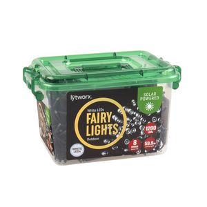 Lytworx White Solar Fairy Lights - 1200 Pack
