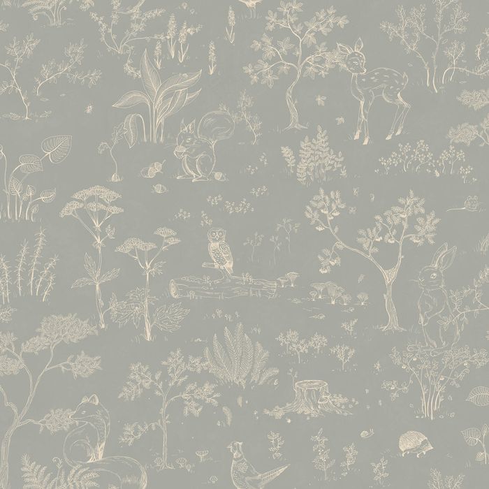 Wallpaper Trader Hollie Wallpaper Roll 10.05m x 53cm, Misty Blue
