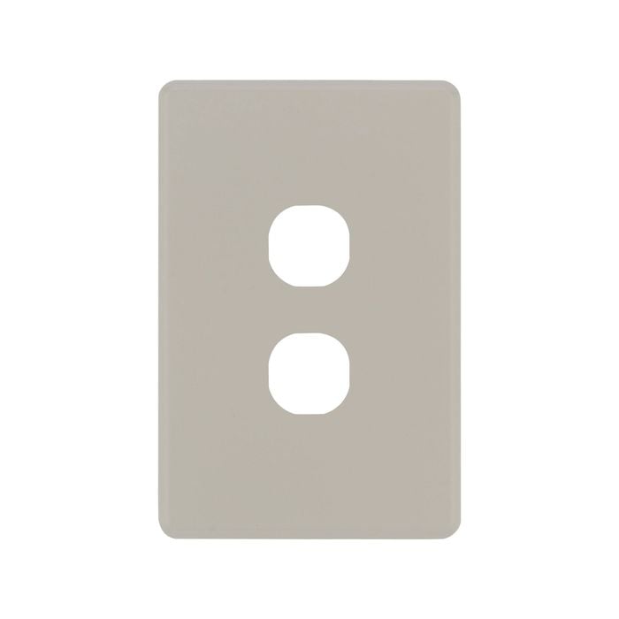 DETA Stone Taupe S-Line 2 Gang Switch Cover Plate