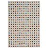 Handtufted Wool Rug-dot 6449-ivory/multi-110x160cm