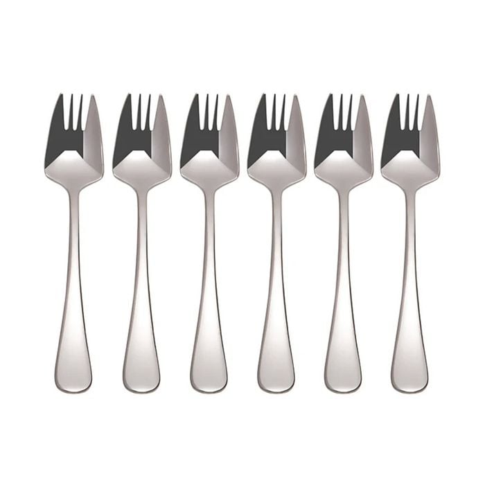 6pc Maxwell & Williams Cosmopolitan S/S Buffet Fork Set - Silver