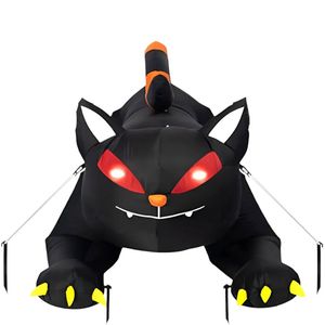 Lifebay Halloween Inflatable Black Cat with LED Lights (EU PLUG)