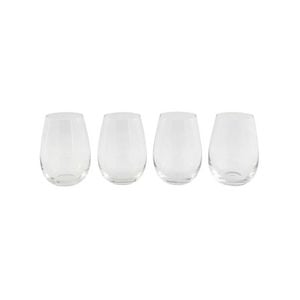 Tonic Stemless Wine Glass - Set Of 4 500ml White Cellar