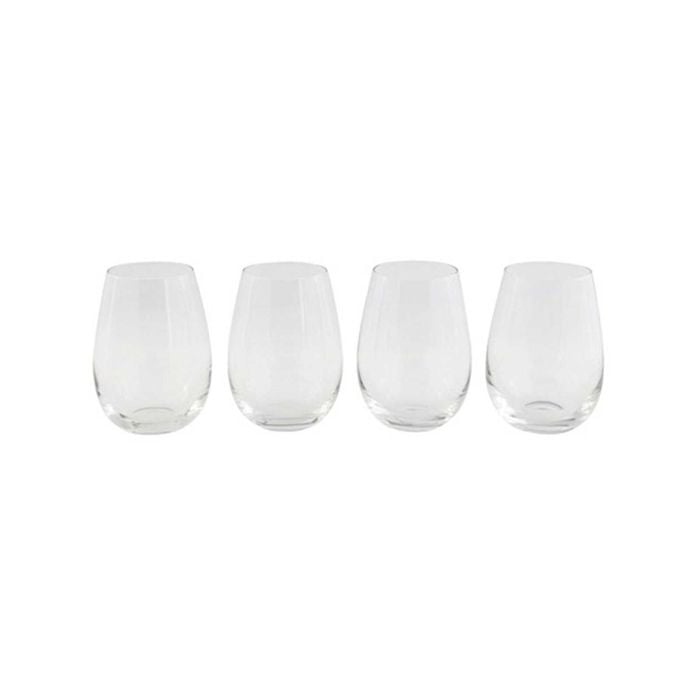 Tonic Stemless Wine Glass - Set Of 4 500ml White Cellar