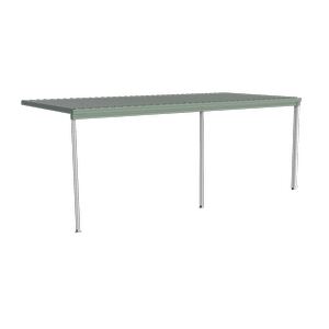 Absco Structures 6.00 x 3.00 x 3.00 Double Patio Cover – Pale Eucalypt