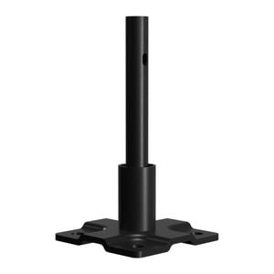 PEAK No-Dig Fencing 80 x 80mm Black Steel Fence Post Flange Base