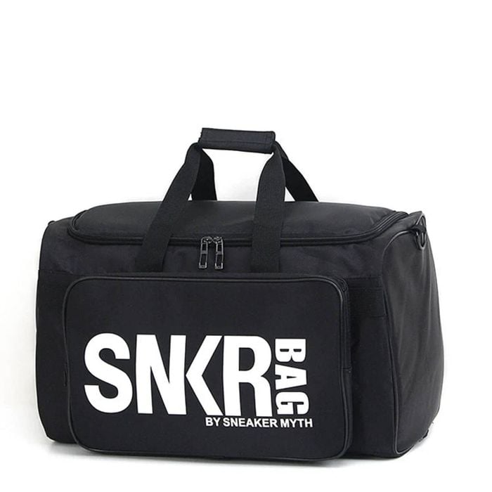 NNEOBA 35L Sports Travel Bag with Green Interior Black