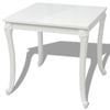vidaXL Dining Table 80x80x76 cm High Gloss White Kitchen Furniture Square