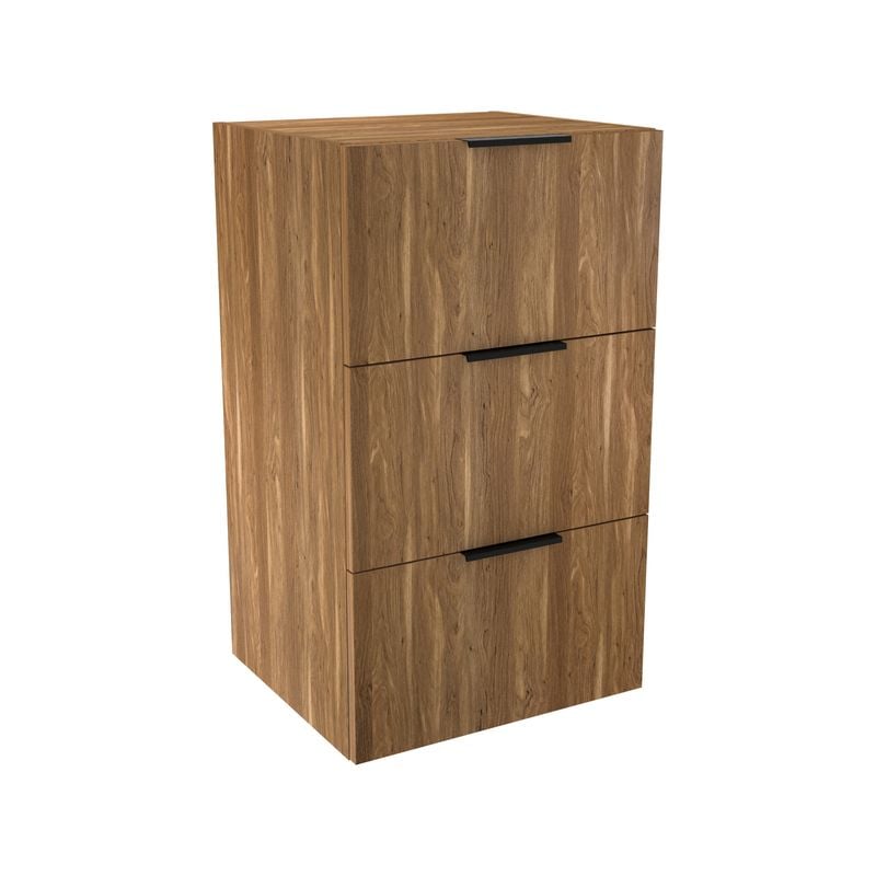 Lugna 768 x 450 x 380mm Cove 3 Drawer Storage Cabinet