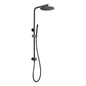 Aquatica Metalique WELS 3 Star, 9L/Min Gun Metal Showersystem - Gunmetal