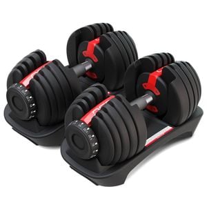 LSG 48kg Adjustable Dumbbell Weight Plates Pair 2x 24kg