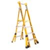 Gorilla 1.2-1.8m 150kg Fibreglass Adjustable Platform Ladder