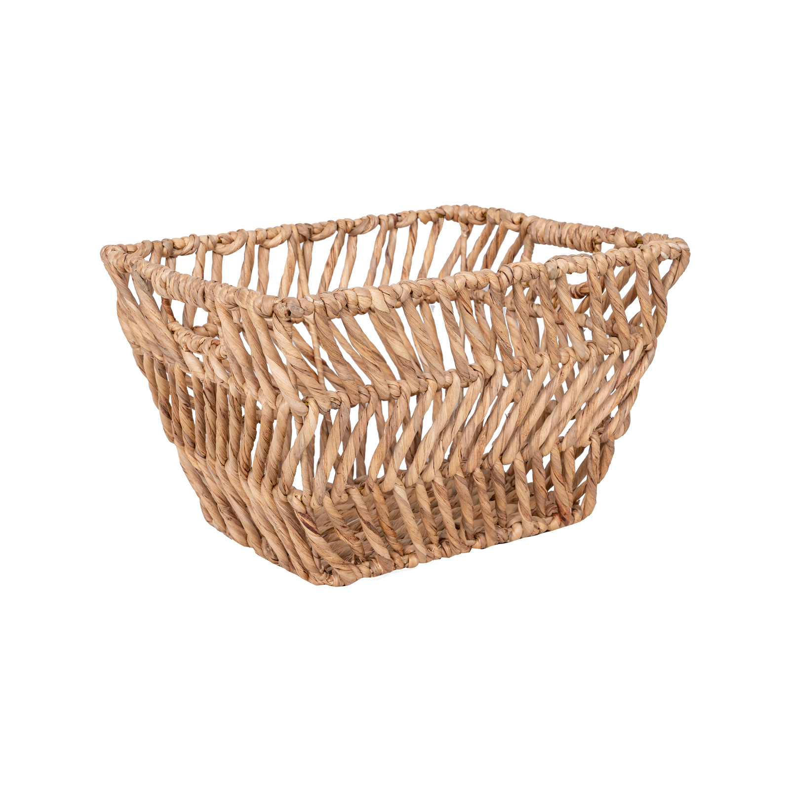 400 x 320 x 250mm Rectangle Natural Hyacinth Storage Basket thumbnail 2