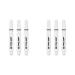 2x 3pc Target Pro Grip Spin Shaft Multipack Intermediate - White