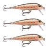 3x Rapala 7cm Countdown Sinking Hardbody Balsa Fishing Lures -Balsa Juv Rainbow