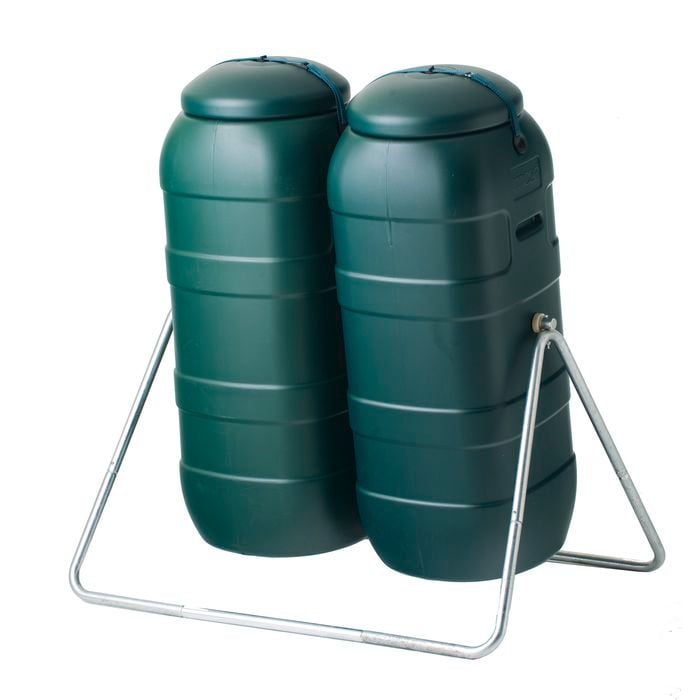 Maze 200L Twin Drum Tumbling Composter - Bunnings Australia