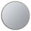 Mondella 800mm Round Frameless LED Frosted Edge Mirror With  Touch Switch for CCT + Dimmable + Defogger