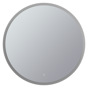 Mondella 800mm Round Frameless LED Frosted Edge Mirror With  Touch Switch for CCT + Dimmable + Defogger