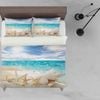 3D Tropical Beach Starfish Blue Sea Quilt Cover Set Bedding Set Duvet Cover Pillowcases JN 1180