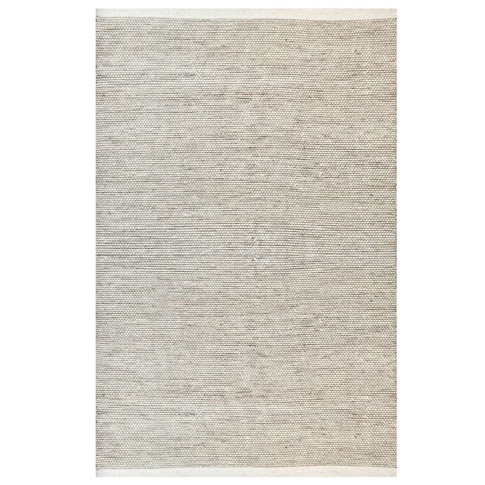Handwoven Boondi Wool Rug-Ivory/Fawn-110x160cm