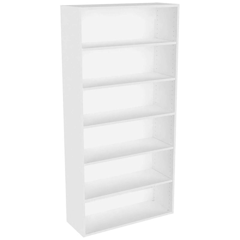Lugna 1536 x 750 x 280mm White 5 Shelf Storage Cabinet - White
