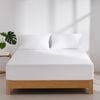 Dreamaker Superfine Washed Microfibre Combo Fitted Sheet Set White Long Single Bed