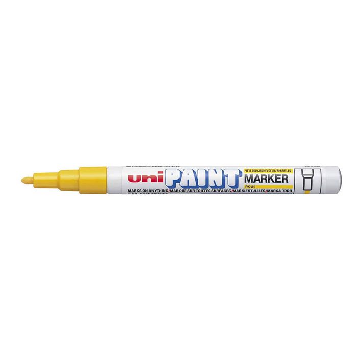 Uni-Ball Fine Paint Marker (Box of 12) (Yellow)
